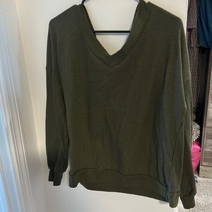 Green long sleeve shirt